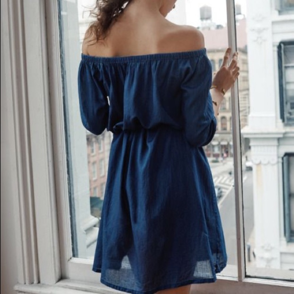 Madewell off shoulder dress